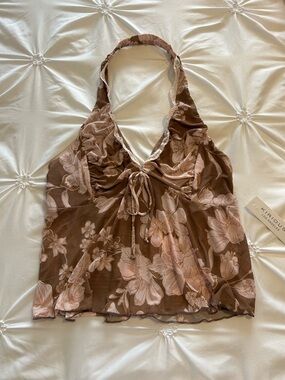 flowy halter top
